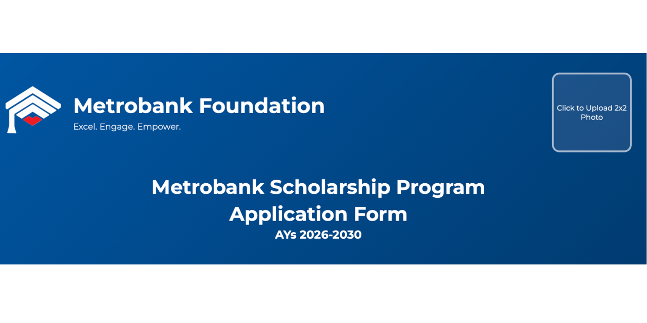 Metro Bank Scholarship Program 2026-2027
